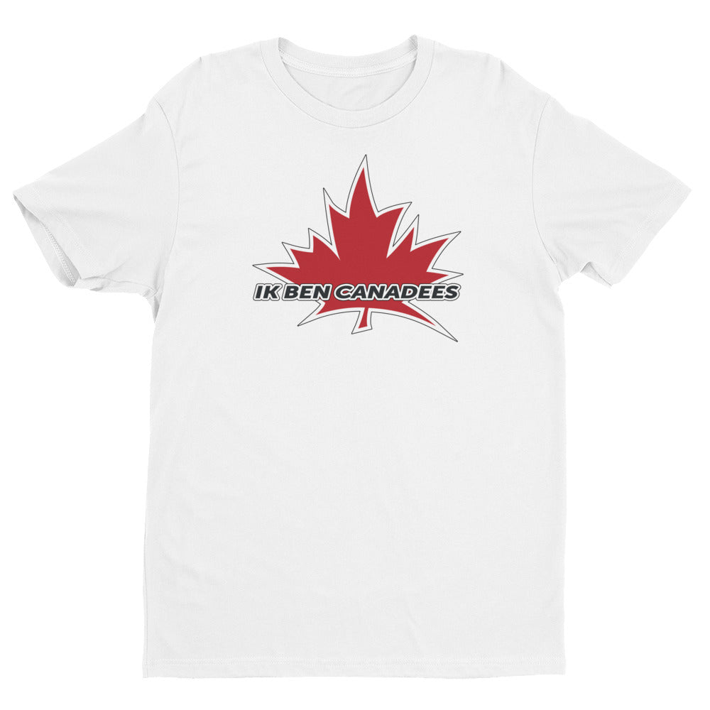 I Am Canadian' 'ik ben Canadees' - Premium Fitted Short Sleeve Crew (Dutch), Shirt, I Am Canadian - MerchHeaven.com