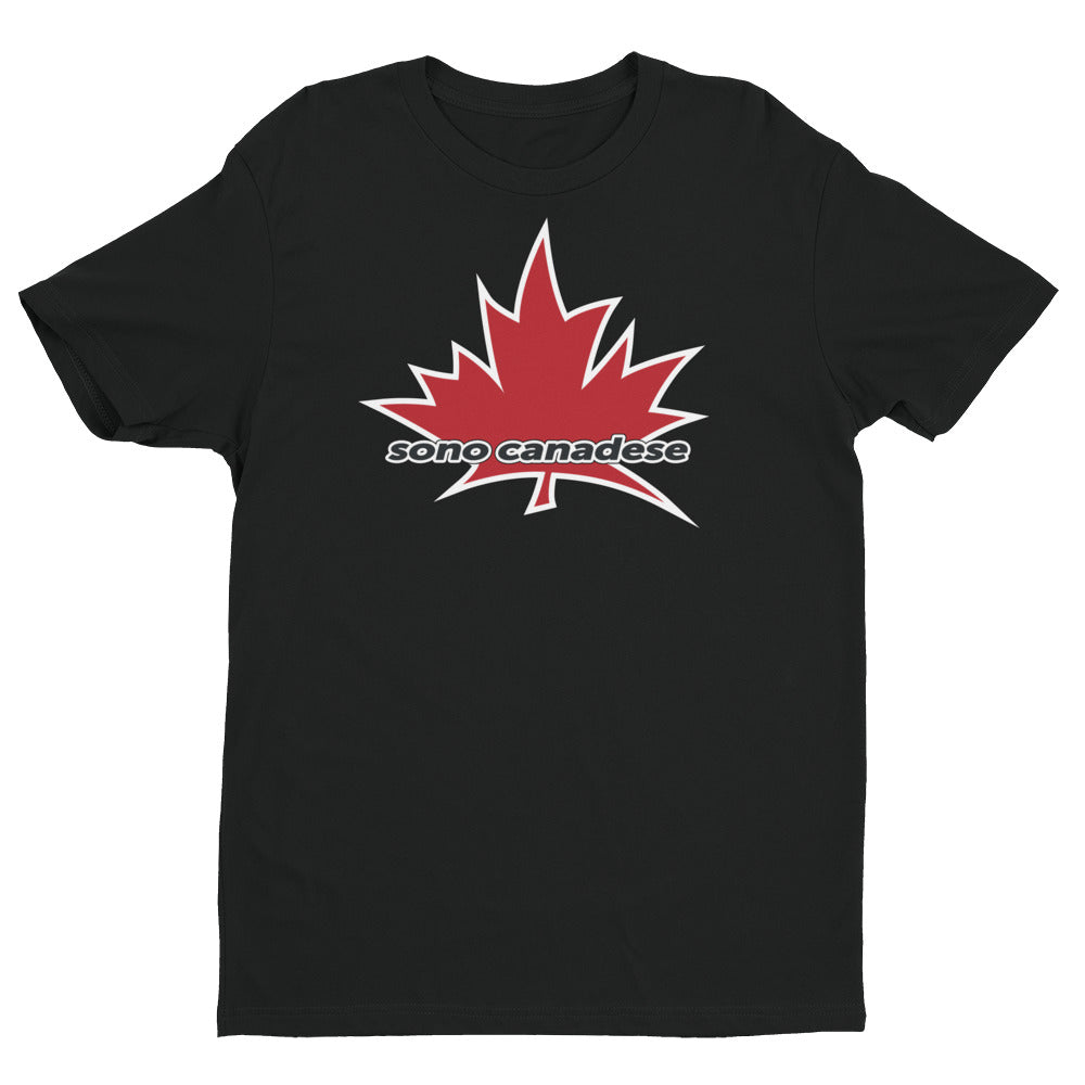 I Am Canadian' 'sono canadese' - Premium Fitted Short Sleeve Crew (Italian), Shirt, I Am Canadian - MerchHeaven.com
