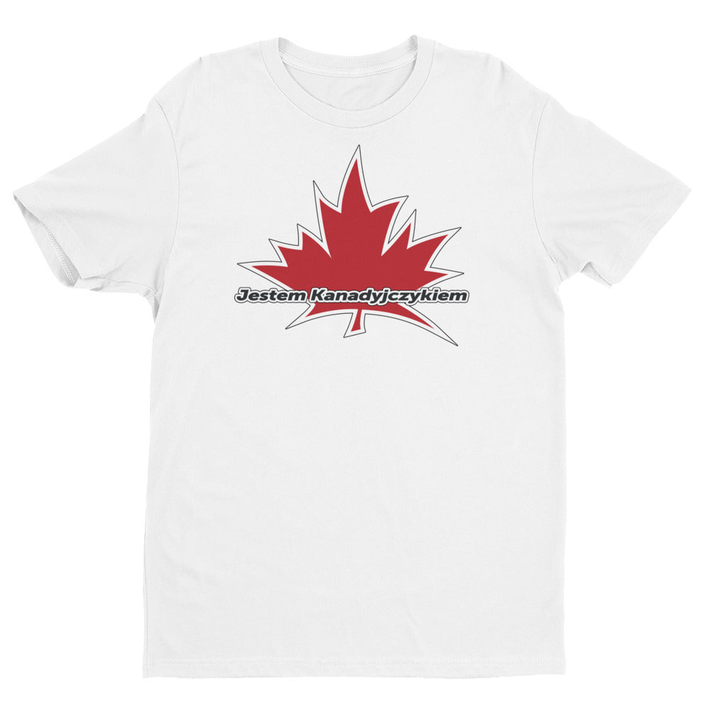 I Am Canadian' 'Jestem Kanadyjczykiem' - Premium Fitted Short Sleeve Crew (Polish), Shirt, I Am Canadian - MerchHeaven.com