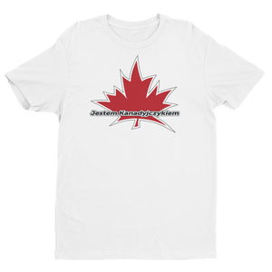 I Am Canadian' 'Jestem Kanadyjczykiem' - Premium Fitted Short Sleeve Crew (Polish), Shirt, I Am Canadian - MerchHeaven.com