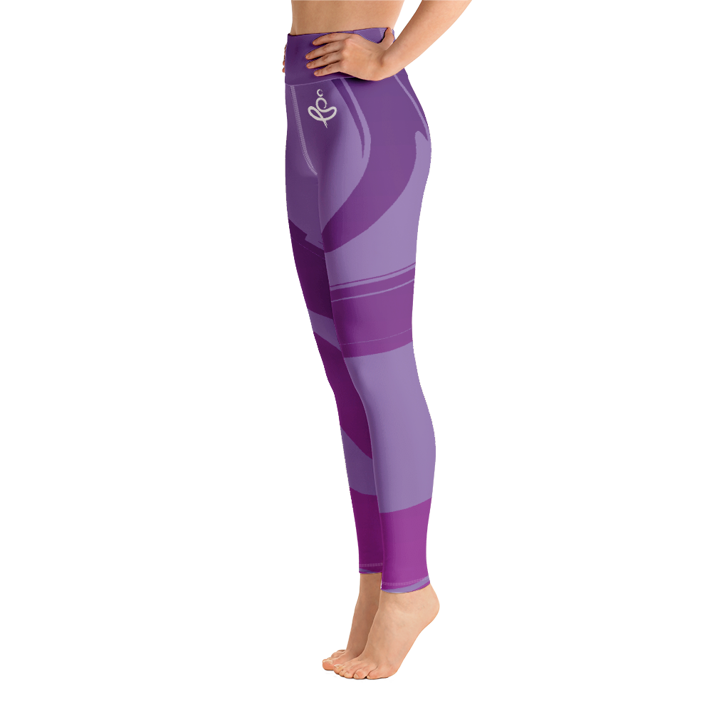 Yoga on the Beach (YOTB) - Purple - Yoga Leggings with waistband