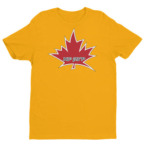 I Am Canadian' ' אני קנדי ' - Premium Fitted Short Sleeve Crew (Hebrew - male), [product_type], I Am Canadian - MerchHeaven.com