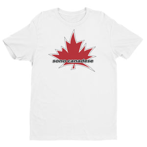 I Am Canadian' 'sono canadese' - Premium Fitted Short Sleeve Crew (Italian), Shirt, I Am Canadian - MerchHeaven.com