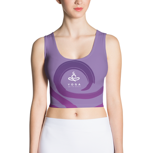 Yoga on the Beach (YOTB) - Purple - Sublimation Cut & Sew Crop Top, Shirt, YOGA on the Beach - MerchHeaven.com