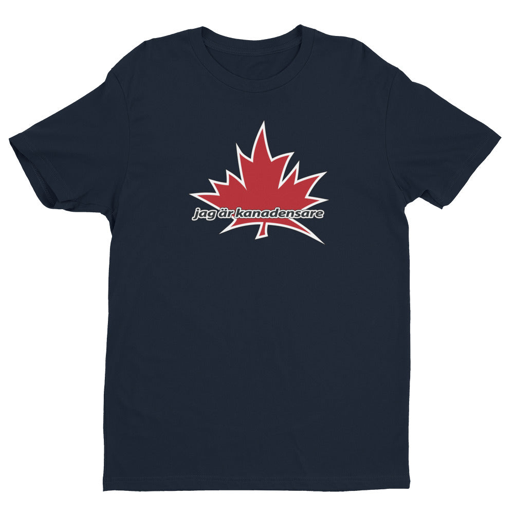 I Am Canadian' 'jag är kanadensare' - Premium Fitted Short Sleeve Crew (Swedish), Shirt, I Am Canadian - MerchHeaven.com