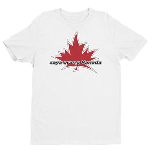 I Am Canadian' 'saya orang Kanada' - Premium Fitted Short Sleeve Crew (Indonesian), Shirt, I Am Canadian - MerchHeaven.com