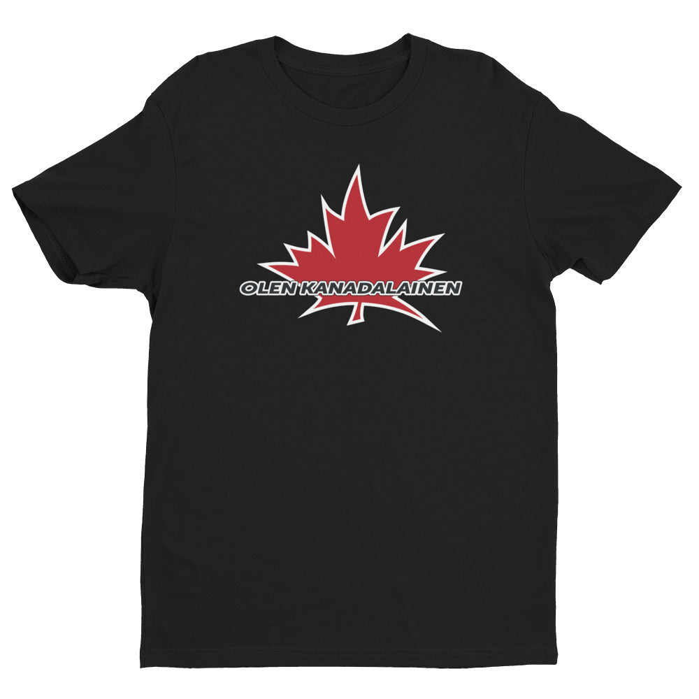 I Am Canadian' 'olen kanadalainen' - Premium Fitted Short Sleeve Crew (Finnish), Shirt, I Am Canadian - MerchHeaven.com