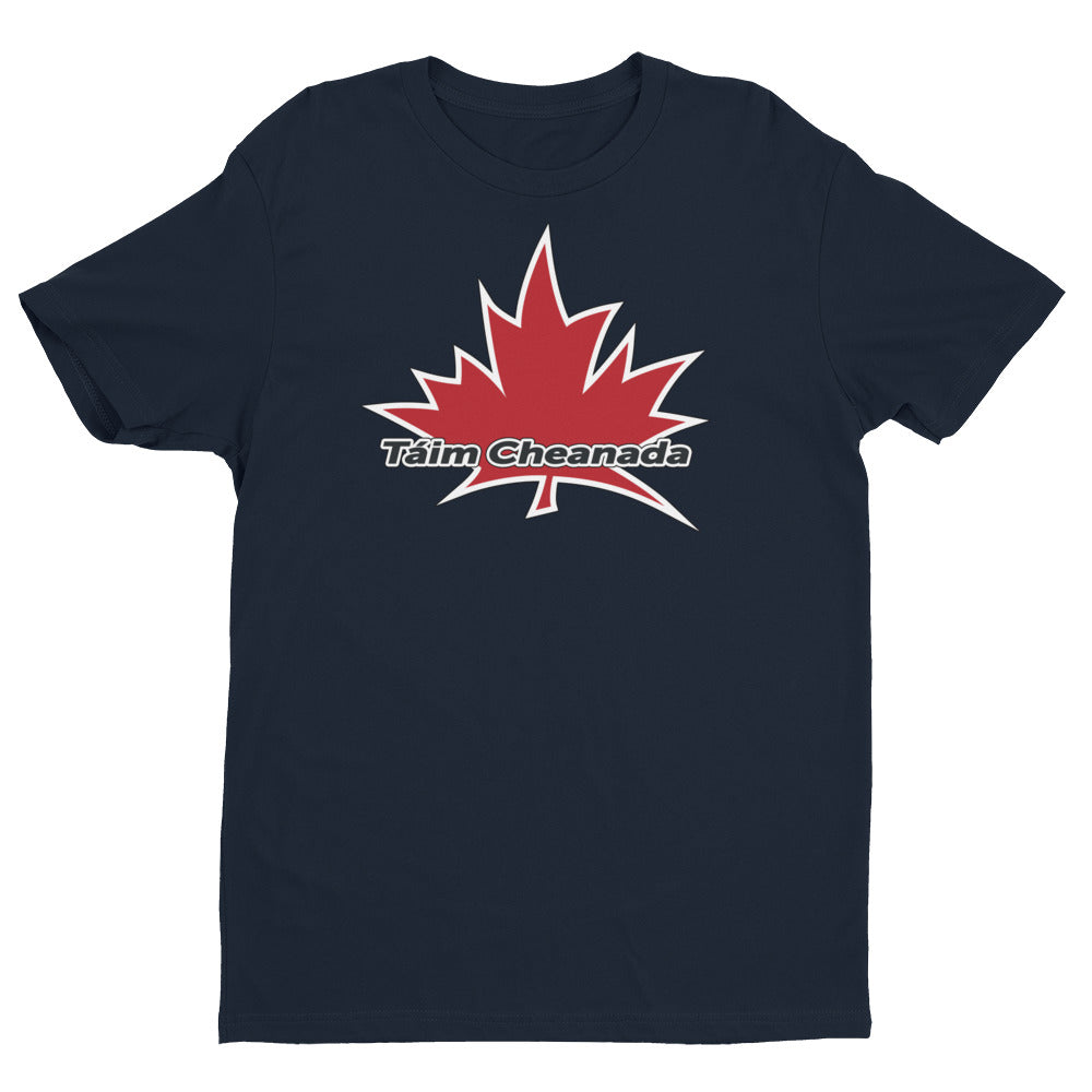 I Am Canadian' 'Táim Cheanada' - Premium Fitted Short Sleeve Crew (Irish), Shirt, I Am Canadian - MerchHeaven.com