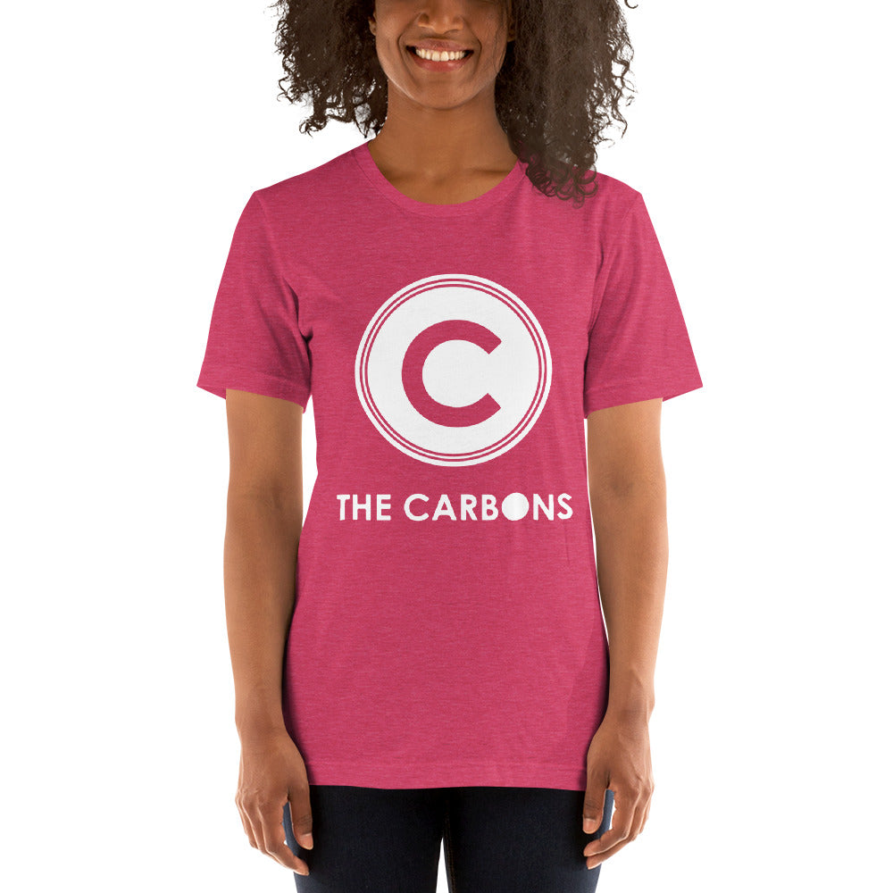 The Carbons - White Logo - Short-Sleeve Unisex T-Shirt, Shirt, The Carbons - MerchHeaven.com