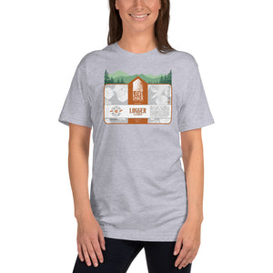 Love Shack Libations - Logger Lager Label with Trees Unisex T-Shirt, Shirt, Love Shack Libations - MerchHeaven.com