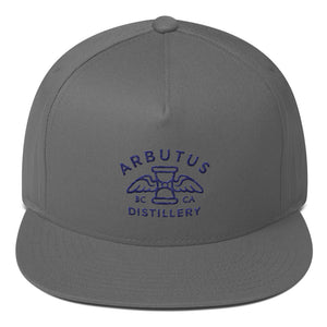 Arbutus Distillery - Blue Embroidered - Yupoong 6007 Five-Panel Flat Bill Cap, [product_type], Arbutus Distillery - MerchHeaven.com