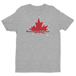 I Am Canadian' 'Mwen se Ayisyen' - Premium Fitted Short Sleeve Crew (Haitian Creole), Shirt, I Am Canadian - MerchHeaven.com