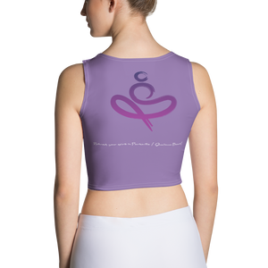 Yoga on the Beach (YOTB) - Purple - Sublimation Cut & Sew Crop Top, Shirt, YOGA on the Beach - MerchHeaven.com