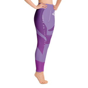 Yoga on the Beach (YOTB) - Purple - Yoga Leggings with waistband, Leggings, YOGA on the Beach - MerchHeaven.com