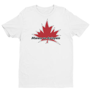 I Am Canadian' 'Mwen se Ayisyen' - Premium Fitted Short Sleeve Crew (Haitian Creole), Shirt, I Am Canadian - MerchHeaven.com