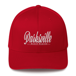 Parksville - Beach Heaven - Flexfit Structured Twill Baseball Cap, [product_type], MerchHeaven - MerchHeaven.com