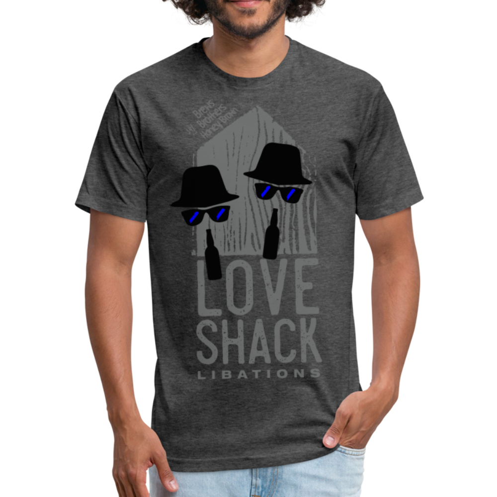 LoveShack Libations - Brews Brothers Honey Brown - Fitted Cotton/Poly T-Shirt by Next Level, Fitted Cotton/Poly T-Shirt by Next Level, Love Shack Libations - MerchHeaven.com