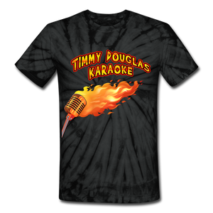 Timmy Douglas Karaoke - Unisex Tie Dye T-Shirt (Various Colours), Unisex Tie Dye T-Shirt | Dyenomite 200CY, Timmy Douglas - MerchHeaven.com