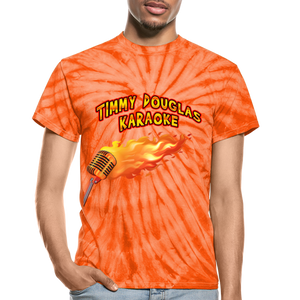 Timmy Douglas Karaoke - Unisex Tie Dye T-Shirt (Various Colours), Unisex Tie Dye T-Shirt | Dyenomite 200CY, Timmy Douglas - MerchHeaven.com