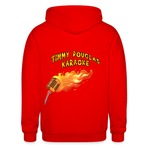 Timmy Douglas Karaoke - Gildan Heavy Blend Adult Zip Hoodie - red
