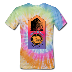 Royston Nano Brewery / Love Shack - Special Charity Edition Love Child - Dye-no-mite Unisex Tie Dye T-Shirt, Unisex Tie Dye T-Shirt | Dyenomite 200CY, Love Shack Libations - MerchHeaven.com